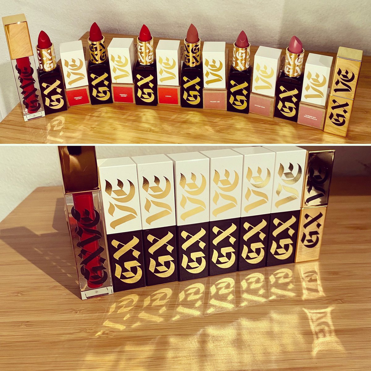 It’s #nationallipstickday so one should have as many @gwenstefani #gxve lipsticks as many as we can. 💄👄💋