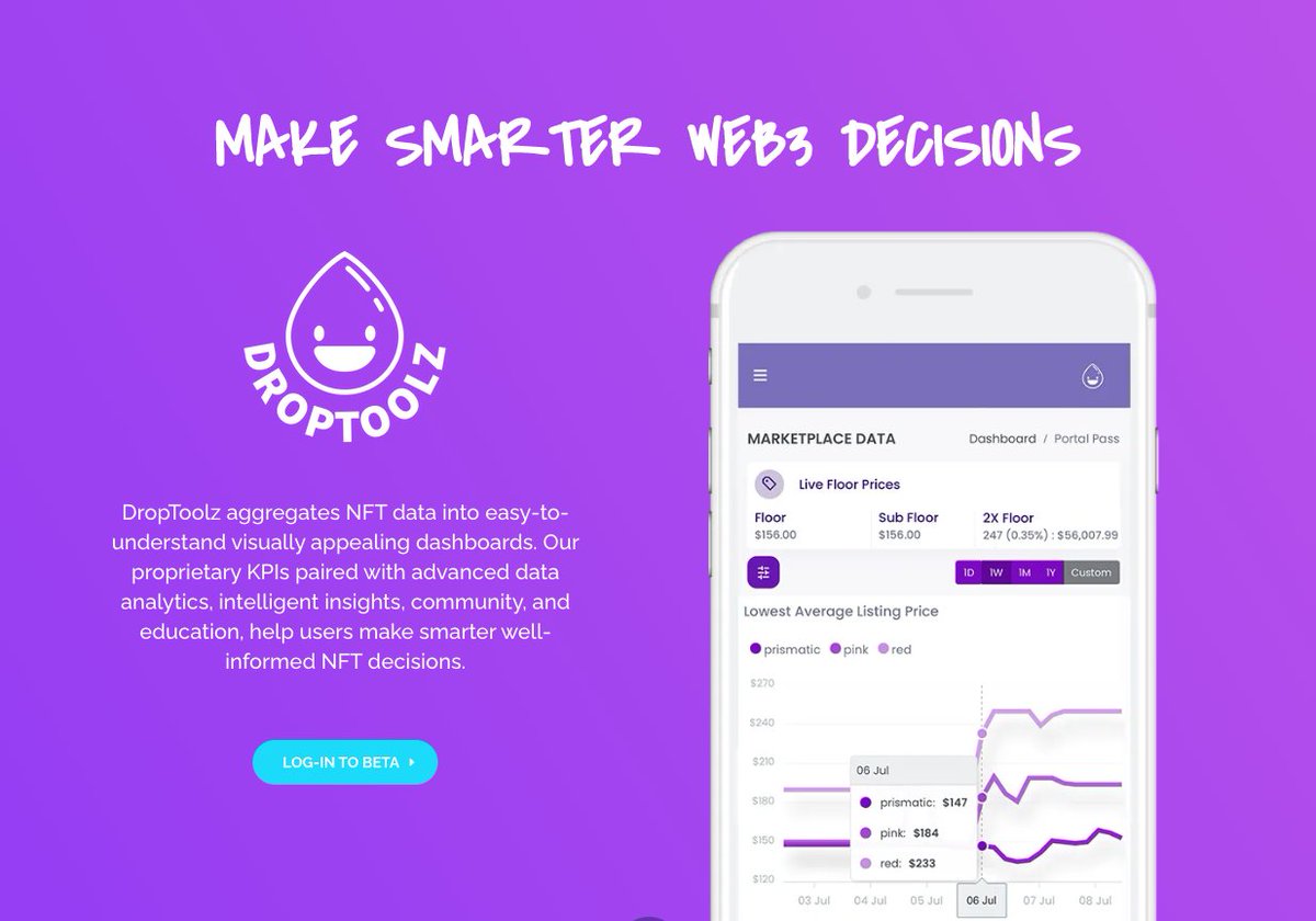 It's official! Droptoolz Beta MVP is now live! If you own a #recurpass you should give it a whirl: join our Discord to get the access code, (read the announcement), then head to droptoolz.com to log in. Discord Link (expires in 7 days) discord.gg/tYNWfwQK