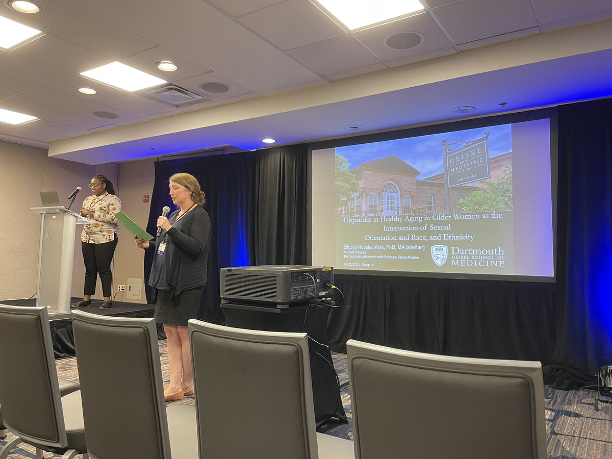 University of Maryland Prevention Research Center (@umdprc) on Twitter photo Last #LGBTQHealthConf session of the day featured CAB member and 🐢 UMD graduate <a href="/AkreEllesse/">Ellesse Akre PhD she/her/hers</a> discussing health aging in older women targeted by racism and heterosexism, highlighting the critical need for intersectional supports for aging lesbian and bisexual women of color! Last #LGBTQHealthConf session of the day featured CAB member and 🐢 UMD graduate <a href="/AkreEllesse/">Ellesse Akre PhD she/her/hers</a> discussing health aging in older women targeted by racism and heterosexism, highlighting the critical need for intersectional supports for aging lesbian and bisexual women of color!