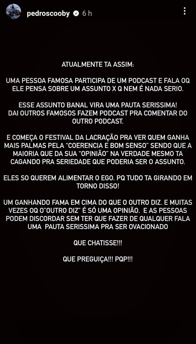 centralreality's tweet image. Eita mas o Pedro Scooby hablou muito aqui.