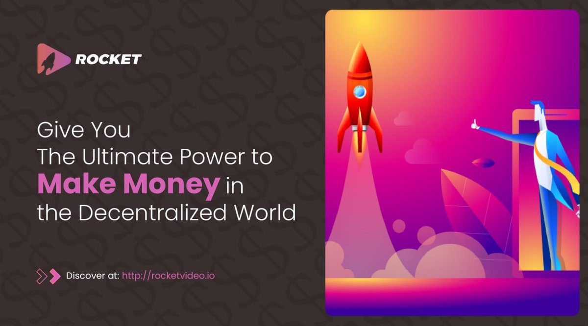 RocketVideos3's tweet image. #RocketVideo mission is to support #creators and users

💎 to have full ownership of your video content and artwork
💎 to be paid for your contributions &amp;amp; interaction
💎 to be empowered in a fair &amp;amp; transparent environment

JOIN US 👉rocketvideo.io