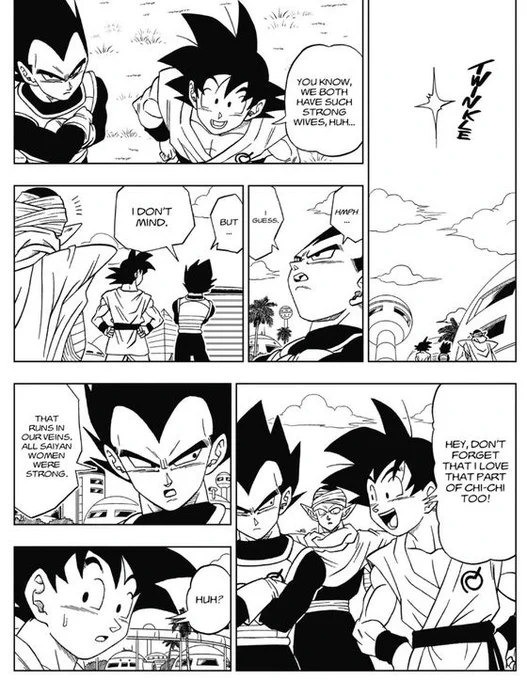 Vegeta's really just a bottom but doesn't want to admit it so he calls it "Saiyan Biology". 