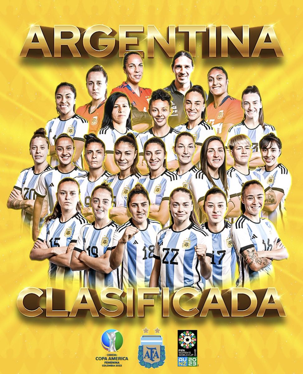 Felicitaciones Selección Femenina <a href="/Argentina/">🇦🇷 Selección Argentina ⭐⭐⭐</a> abrazo grande para todos los trabajaron para esta clasificación. Abrazo grande a mis amigos y compañeros <a href="/jorgestudiantes/">Jorge Luis Barrios</a> <a href="/turnes_diego/">Turnes Diego</a> <a href="/apatonurich/">Andrés Paton Urich</a>