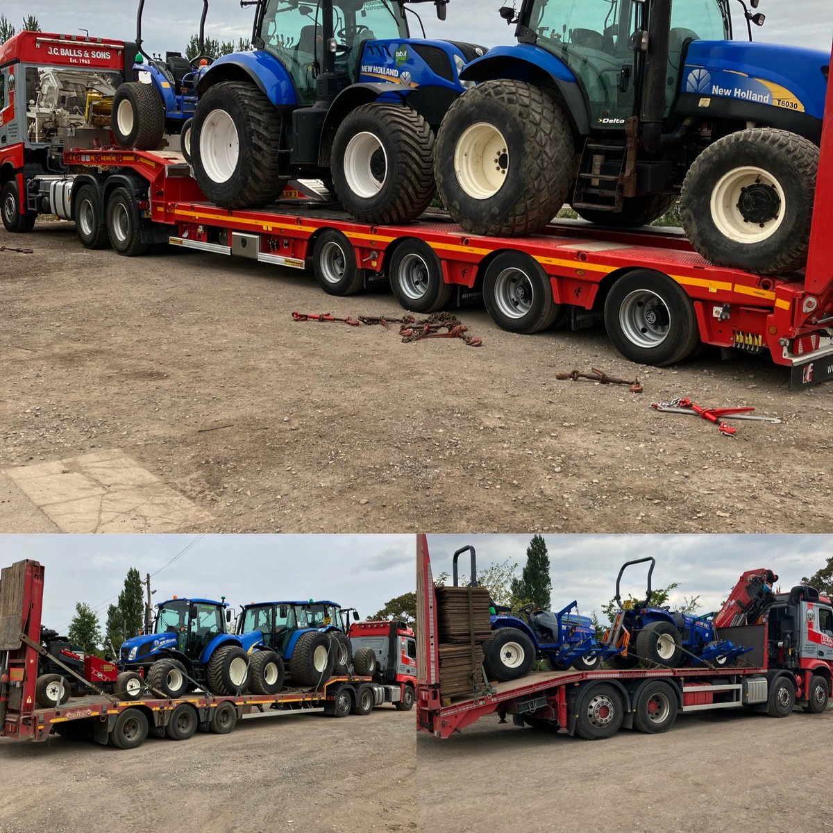 Just off to do a little job today!! ⁦<a href="/Talbot_Ed/">Ed Marson</a>⁩ ⁦<a href="/TalbotLandscape/">Talbot Landscapes</a>⁩ #naturalgrasss ⁦@NewHollandAG⁩ ⁦@acorntractors1⁩ ⁦<a href="/iseki_uk/">ISEKI UK</a>⁩
