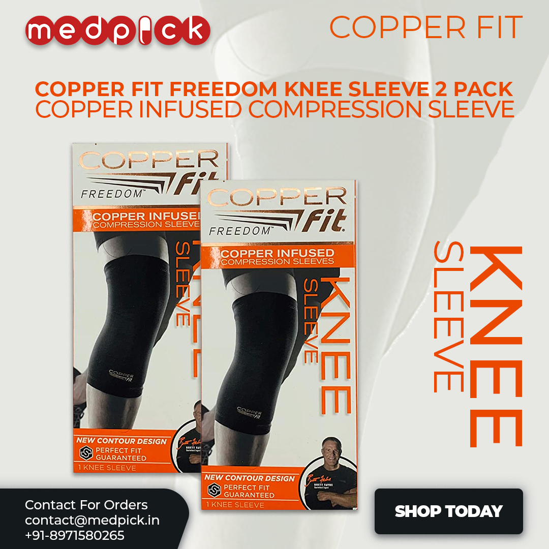 Medpick on Twitter "Copper Fit Freedom Knee Sleeve 2 Pack Copper