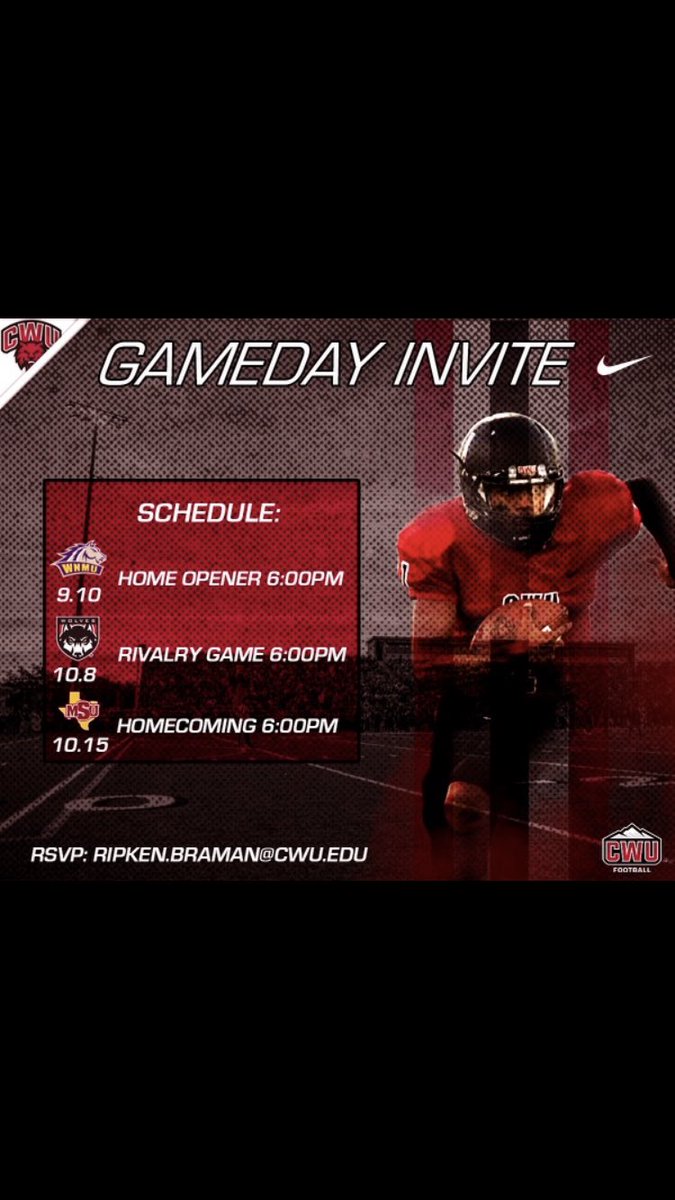 Thankful for the invites 🙏🏻<a href="/CoachRipken/">Ripken Braman</a> <a href="/CWUFB/">CWU Football</a>