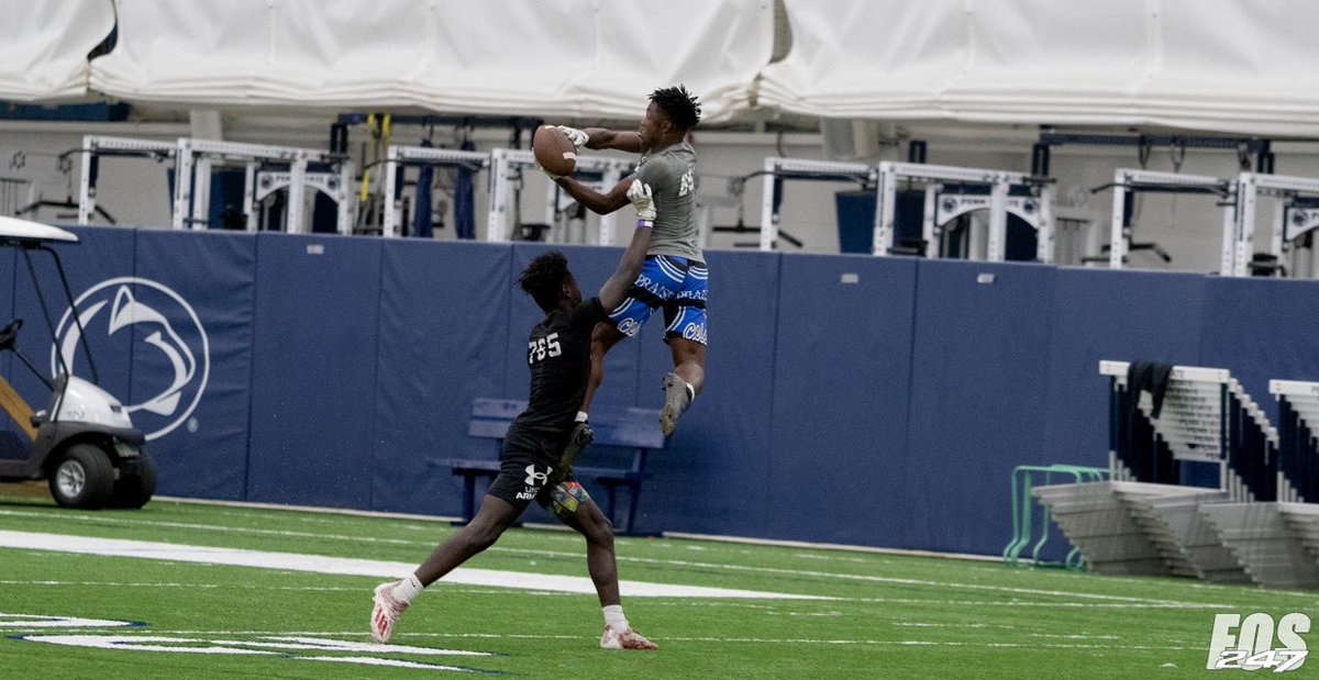 2025 Dallastown Area WR Mikey Scott has impressed at every Penn State camp he has attended this summer. That continued on Friday with catches like this one.
