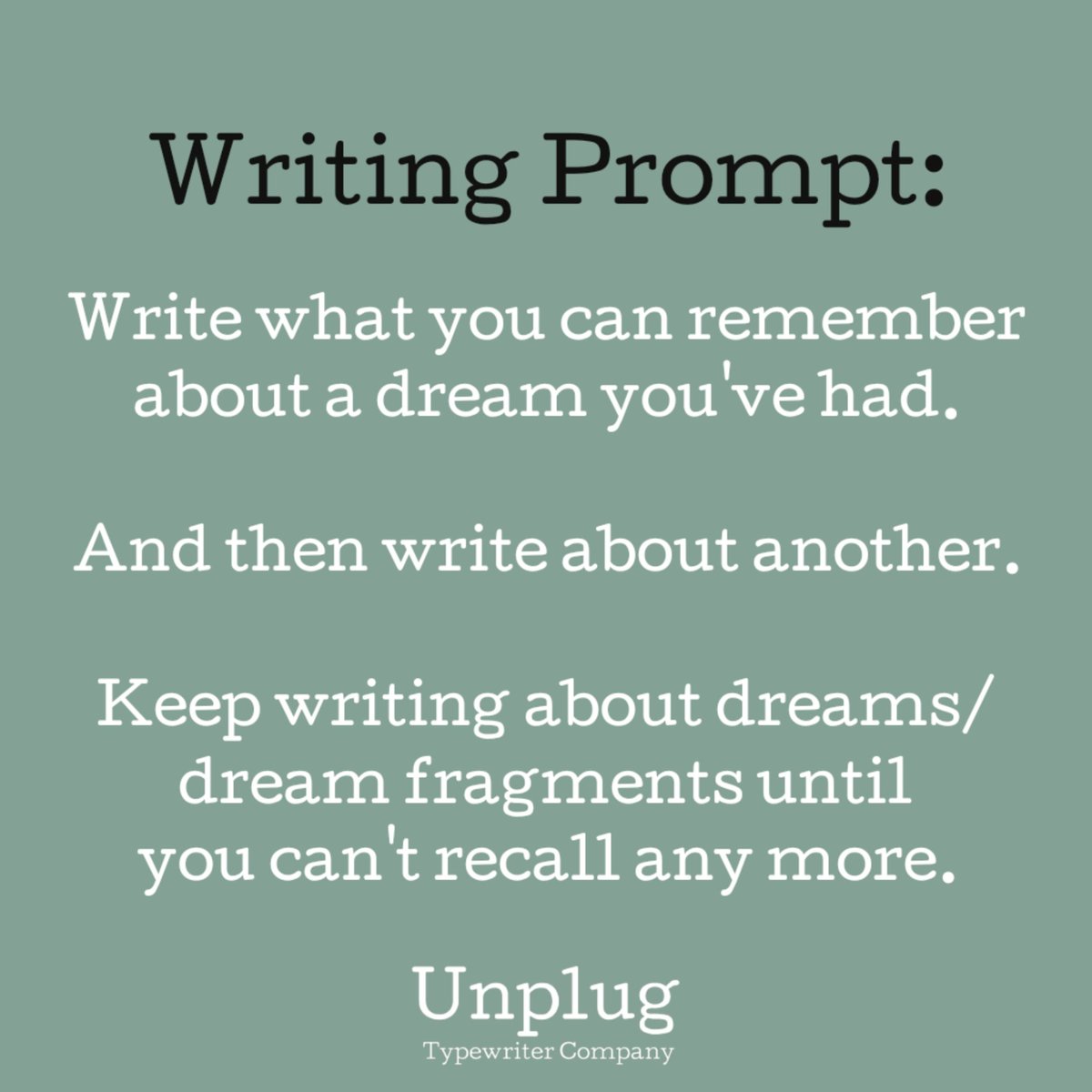 🌹 Break out those #typewriters! #writingprompt #WritingCommunity