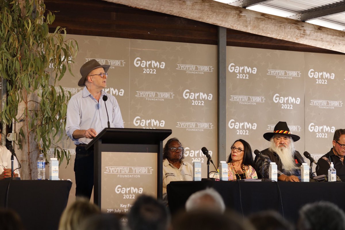 Proud to stand alongside <a href="/AlboMP/">Anthony Albanese</a> as he takes the next step on the path to a referendum. The words we’re proposing today are simple and straightforward - the work of many committed people and a strong starting point for discussions with Australians from all walks of life.