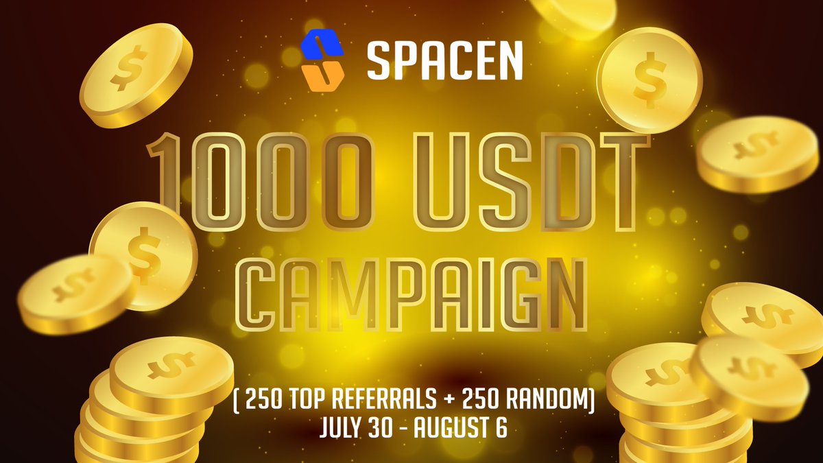 ❤️❤️We have organized an exciting campaign for our valued #SpaceNNFT community.❤️❤️

💰1000 USDT ( 250 Top Referrals + 250 Random)
⏰July 30 - Aug 6

🌸REFER MORE TO BE A WINNER

Click the link👇&amp; complete the tasks to be eligible!
📍gleam.io/1Z7Kc/spacen-n…

📣Are you ready?