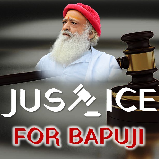 Asaram Bapu Case
में पिछले 9 वर्ष से उन्हें न्याय नही मिल रहा क्योंकि न्यायपालिका ने ईमानदारी से इस केस की जांच नही करवाई, आखिर बुजुर्ग संत हेतु
Nyay Ka Intezaar कब तक ?
9 Years Of Injustice
हद है अन्याय की ! 
#wewantjustice