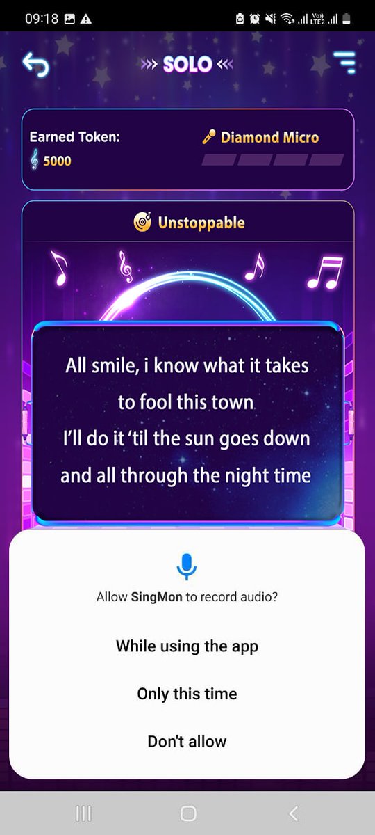 SingMonApp's tweet image. 📲Allow SingMon to record?
Of course, ready to sing guys!🥰

#Singmon #BSC #NFT #Singtoearn #S2E