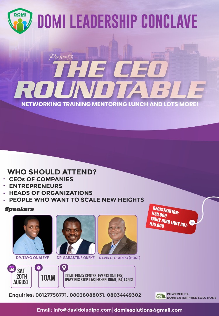 DomiConclave's tweet photo. Send proof of payment via WhatsApp to: +234 802 470 0015 https://t.co/pwxWckTNUp
