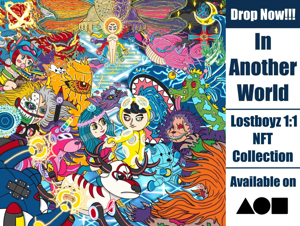 Hi everyone ,”In Another World” The first Lostboyz 1:1 NFT Collection is drop now on <a href="/foundation/">Foundation 🌐</a> !!! ,Let ‘s collect them to make your a special power.
Thank you.

foundation.app/@4Armm/lbz/1?r…