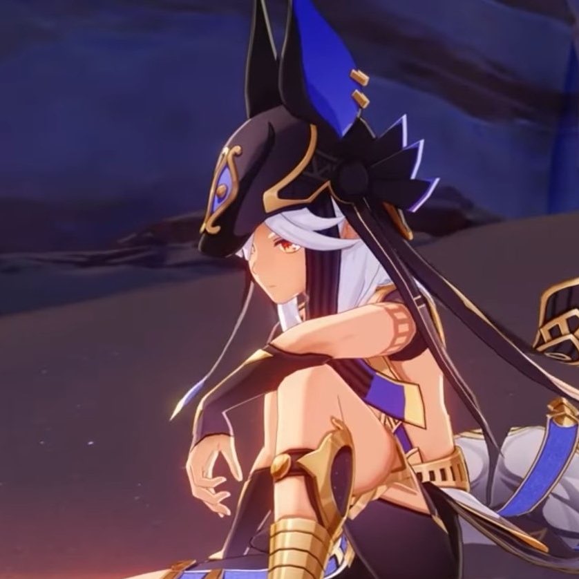 hugcyno's tweet photo. congratulations to cyno for being one of the genshin impact characters to not have any model leaks https://t.co/sSCcdkwthK
