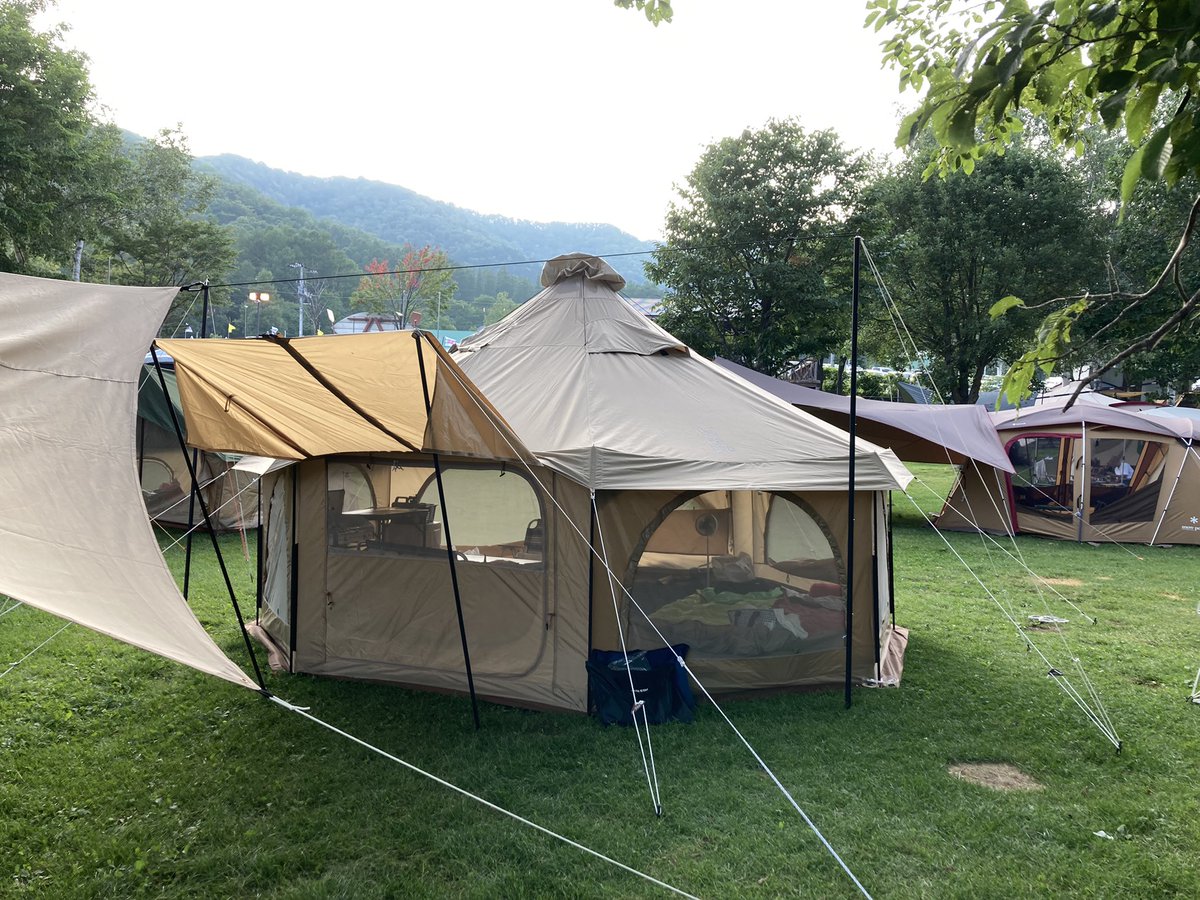 yu_ri_ch's tweet photo. 金山キャンプ⛺️
楽しい〜🙌

#タケノコテント
#DOD
＃キャンプ https://t.co/GonmwT43Ow