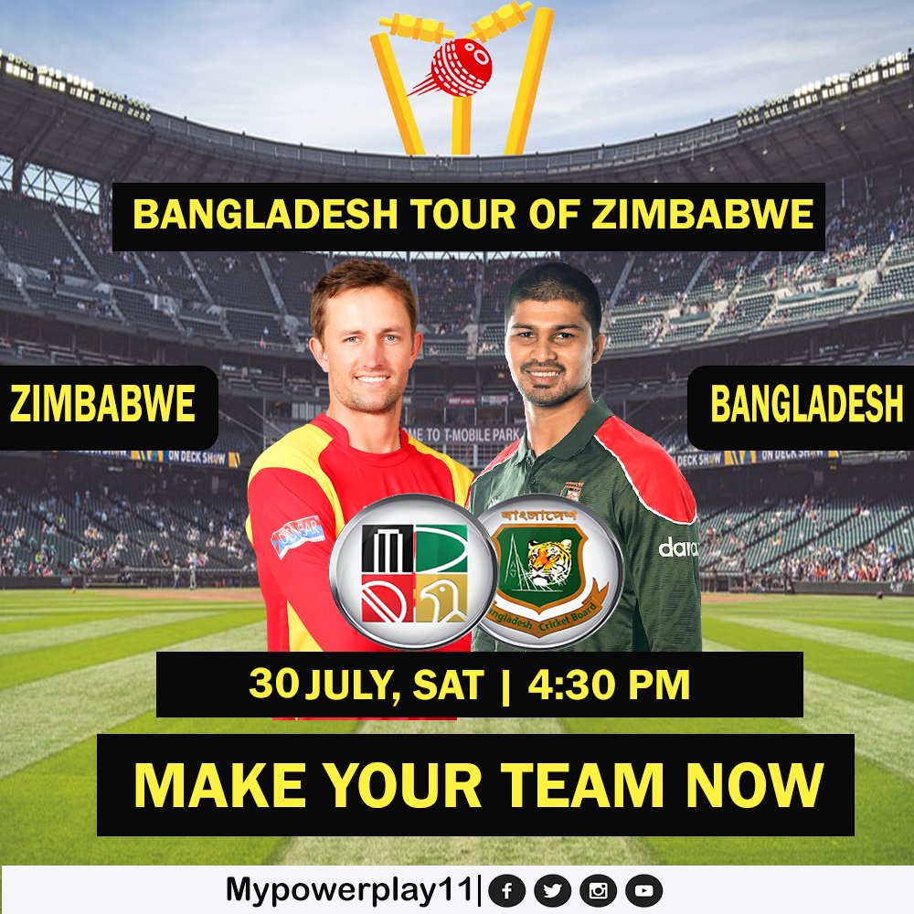 Will Bangladesh Continue its Winning Streak in Zimbabwe Or Will Zimbabwe stop the Winning Streak of Bangladesh Play on #mypowerplay11 & Win Big Cash 👉 mypowerplay11.com #mpp11 #T20Cricket #playfantasycricket #T20 #fantasycricket #fantasyapp #cricket #BangladeshCricket