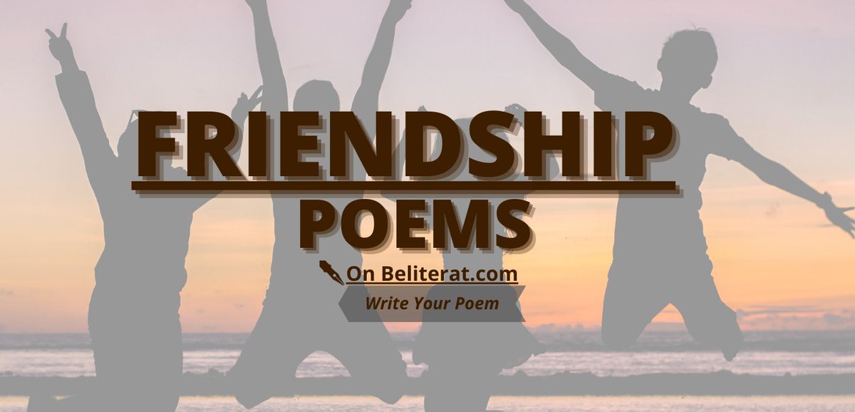 Beliterate1's tweet photo. https://t.co/kp1yEDPHyi
Be literate Invites all of you to become part of this event  
Write a poem on Friendship and celebrate beautiful relationships with your friends. Poems are published on Be literate
The best three poems win the Golden words certificate. https://t.co/vEkgpyJhXg