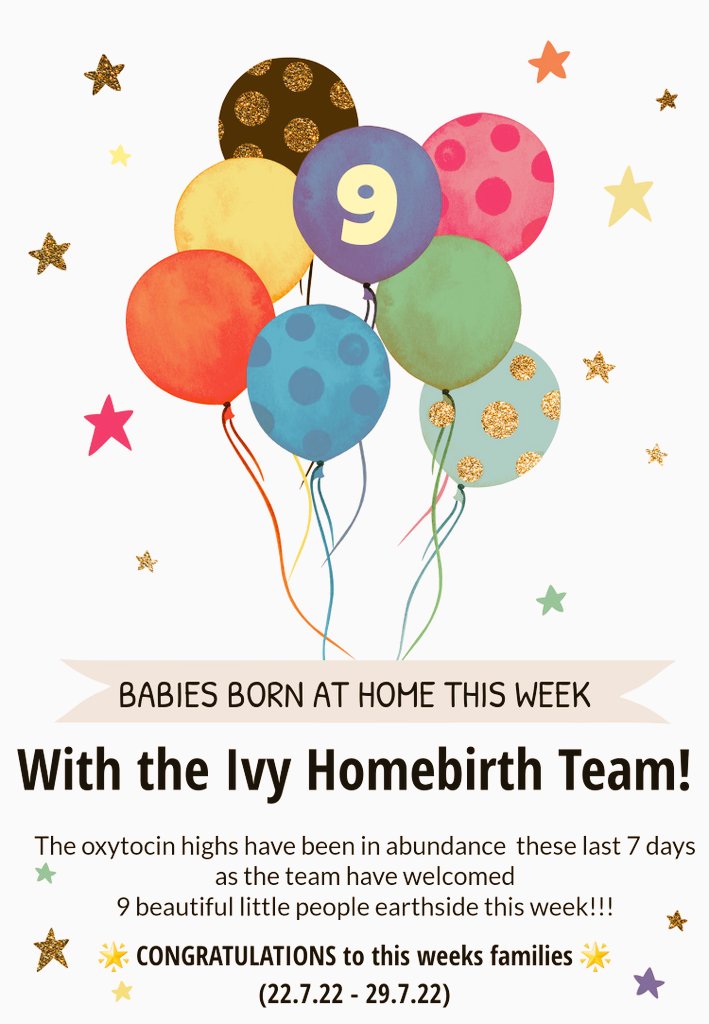 Ivy_homebirth's tweet photo. It's been a fabulous week of arrivals for the @Ivy_homebirth midwives!

#ivyhomebirthteam #lthtr #bornathome #knowyourmidwife #midwiferyledcare #waterbirthathome https://t.co/XOAmONlAu0