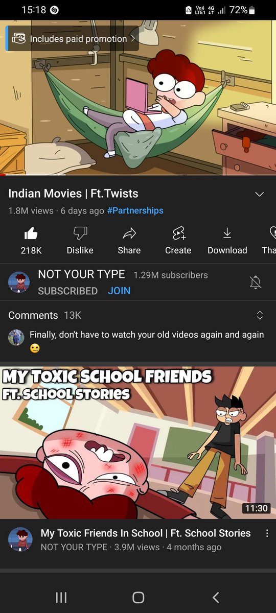 Hardik_Rathore7's tweet photo. @YouTubeIndia I won't tell you YouTube 
It's not your type 🙃 https://t.co/BqNk3XuS7P