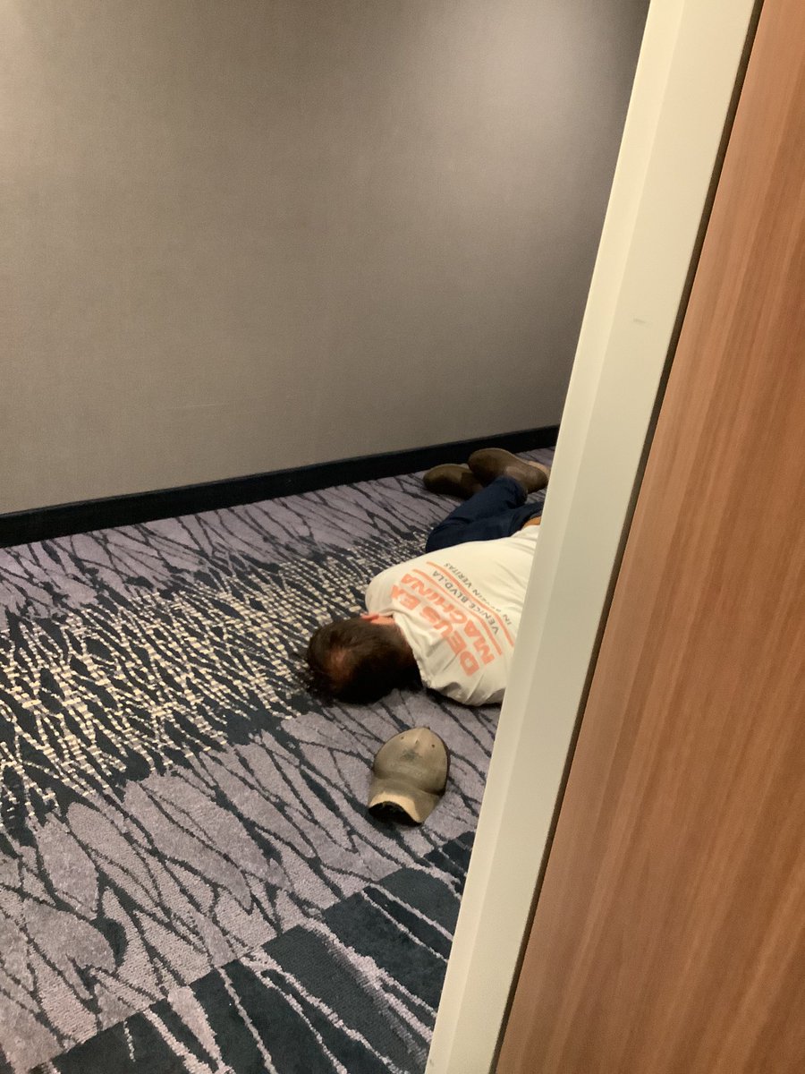 Checked into a Fairfield Inn tonight. We are on our second room because the first one was still dirty and we had to step over this to get to our room! #Marriott, #MarriottBonvoy, #Longmont, #shitshow