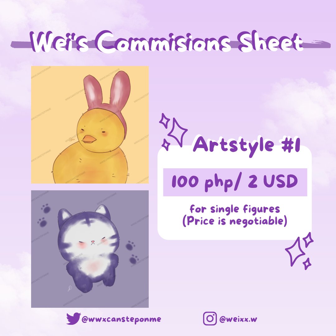 wwxcansteponwei's tweet photo. #ArtCommission #artph 

Pet art commissions open again hehe 🫶🏻🫶🏻🫶🏻

Posting this here again because it got deleted with my old account ☺️

#commissionsopen #CommissionSheet https://t.co/Fzv4jns71n