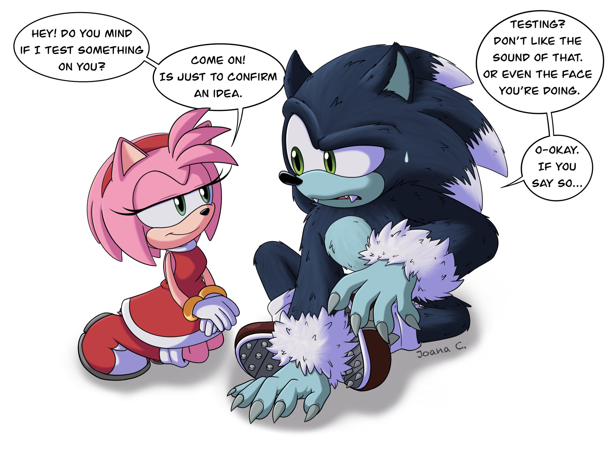 Joana Calado on X: If I were you I would start running @GottaGoFastYT  @BulmaBunnyGirl #Sonic #amyrose #sonamy #fanart  / X