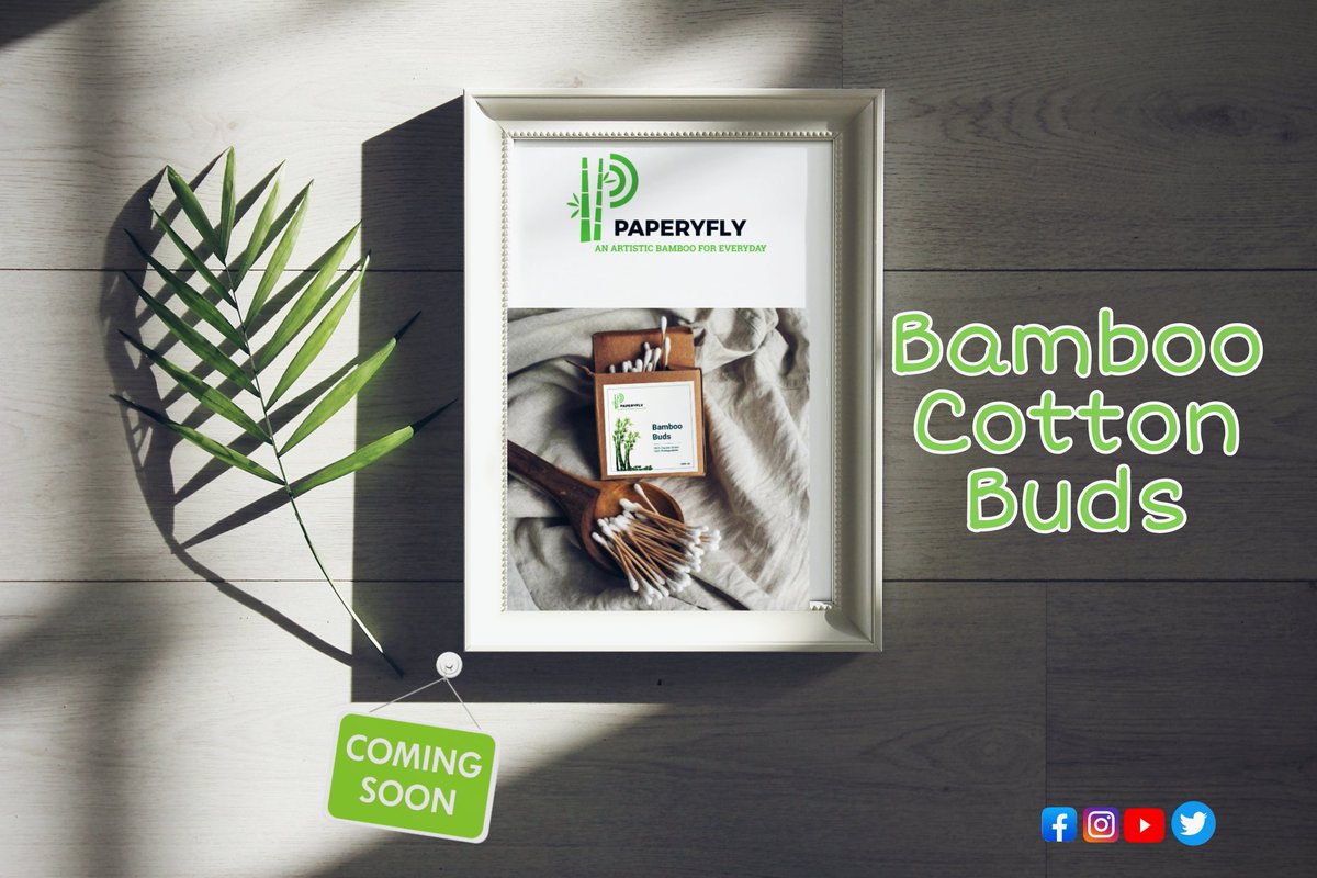 sdsurvase's tweet photo. Stay tuned!
@paperyfly is adding one more product to our #plasticfreehome campaign!
आम्ही घेऊन येत आहोत "बांबू कॉटन बड्स"!
आम्ही आशा करतो आमचा हा प्लास्टिक मुक्त घर संकल्पनेतील हा प्रॉडक्ट देखील आपल्या पसंतीस उतरेल. 
@prash_dhumal @wankhedeprafull @Coolkiranj @iamShantanu_D https://t.co/pRGYXkuxTf