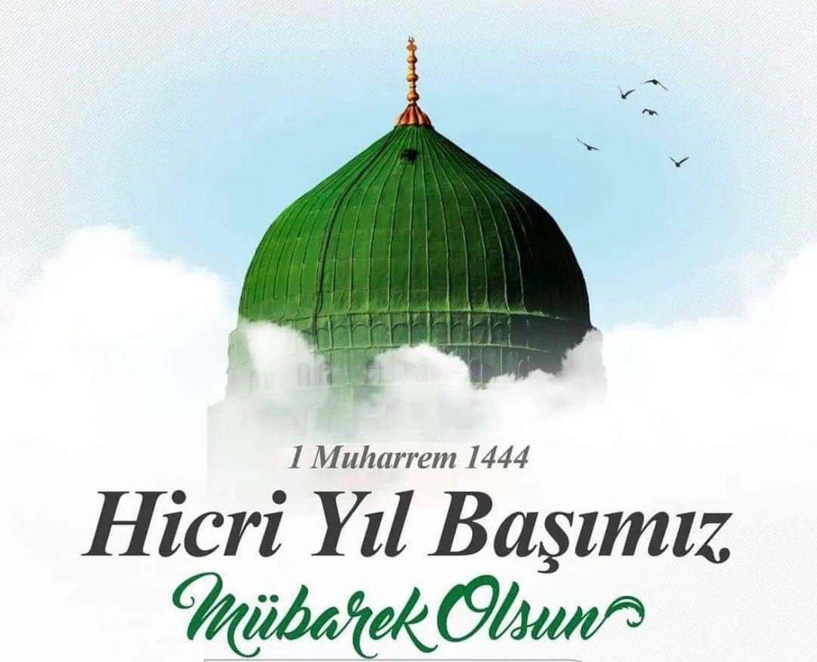 1444 Hicri yılımız ve Muharrem ayımız mübarek olsun, Rabbim hayırlı bir yıl geçirebilmeyi cümlemize lütfetsin.
#HicriYılbaşı 
#Hicri1444
