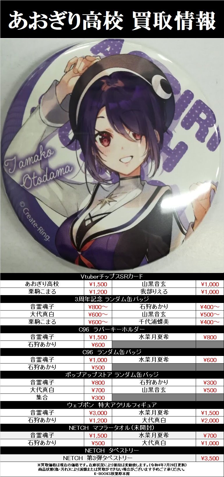 Vtuberチップス あおぎり高校 SR からみあっ