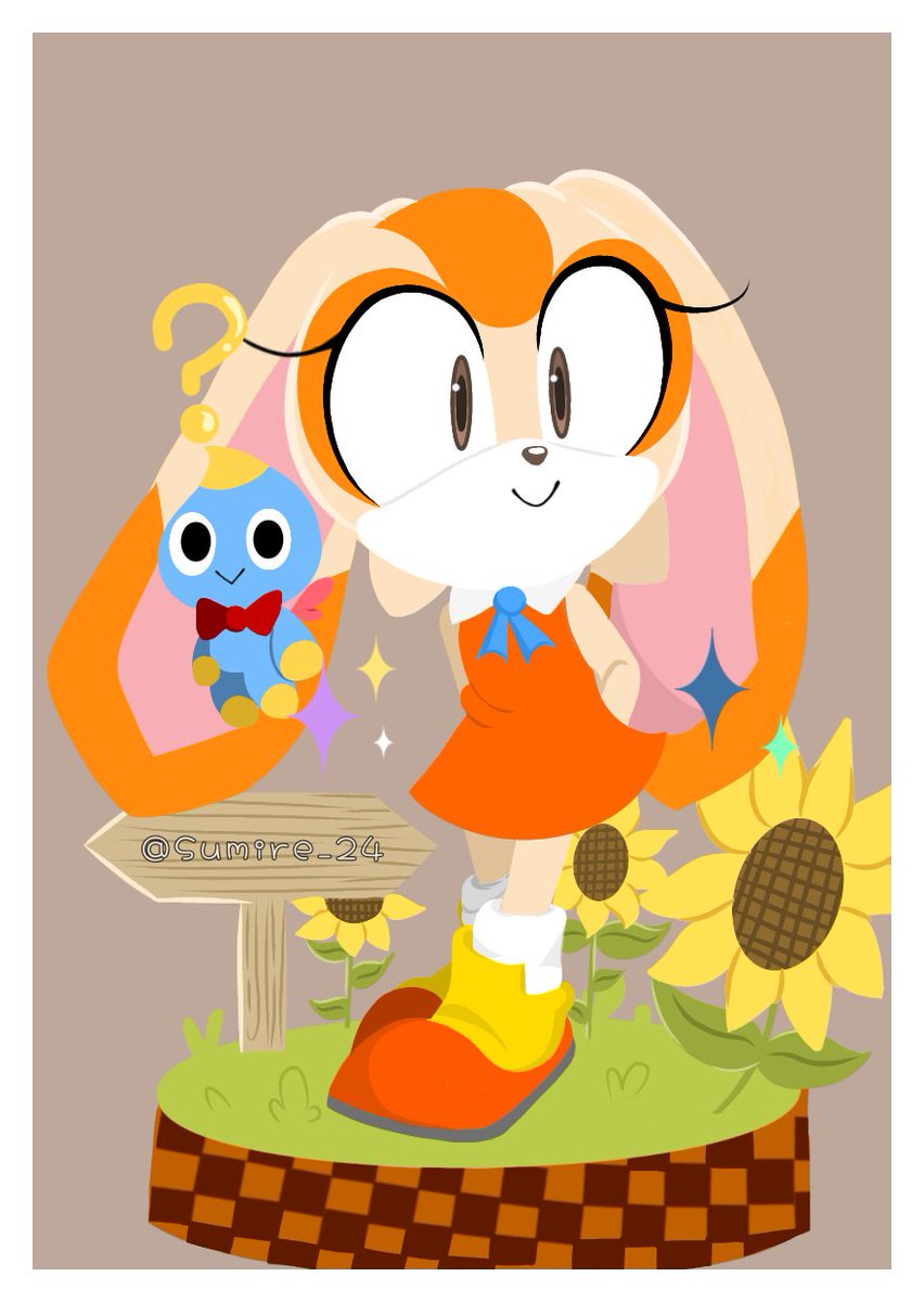 sumire2411_24's tweet photo. 🌼💛Cream &amp; Cheese💙✨🌼

FanArt
#Cream The Rabbit https://t.co/m4zE2P5AJz