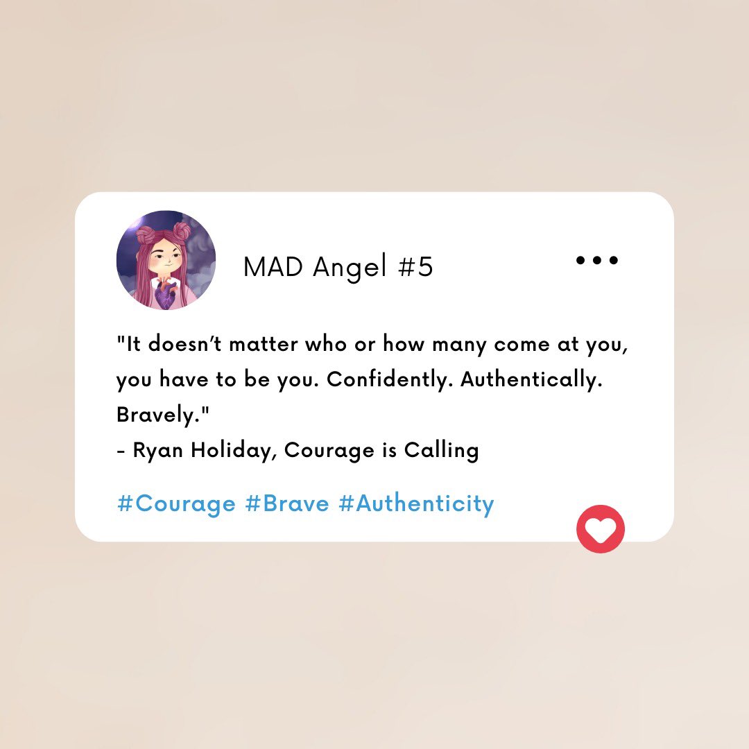 MADangelsDAO's tweet photo. Practice bravery today by simply being you.

#NFTCommmunity #web3 #Blockchain #MakeADifference https://t.co/ZHgZ5wcxaU