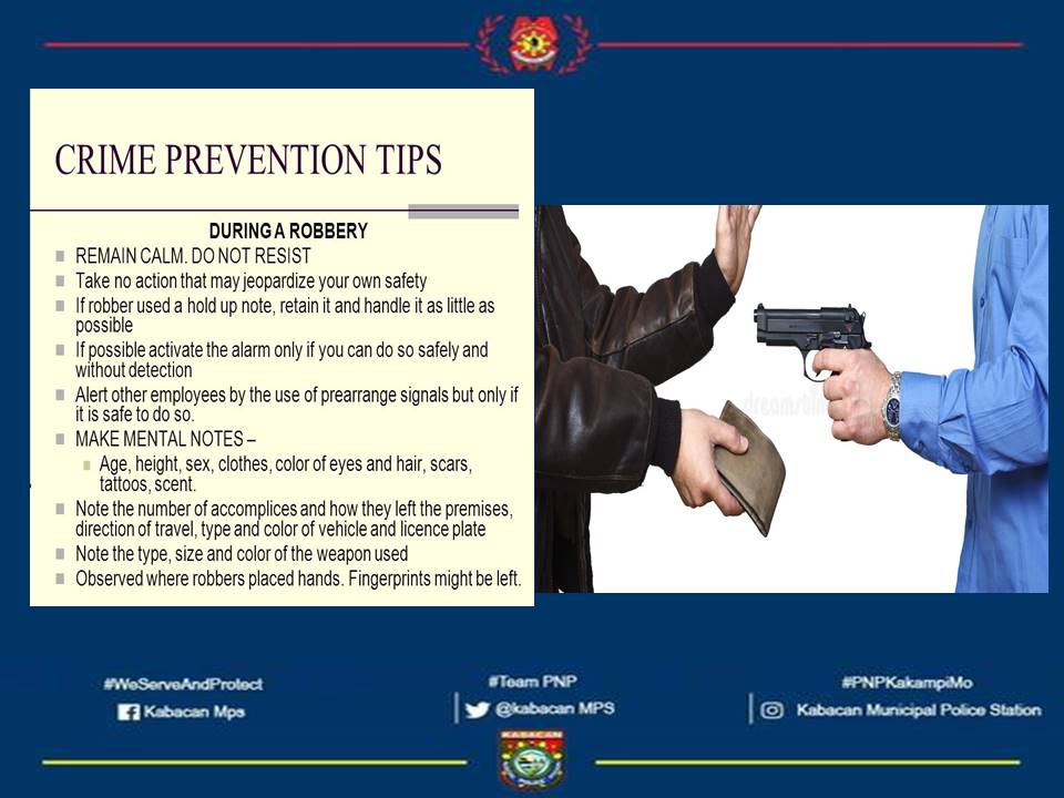 kabacan5's tweet photo. CRIME PREVENTION TIPS
#PNPKakampiMo
#WeServeAndProtect
#PNPKabacan https://t.co/kjeCnJ7m6n