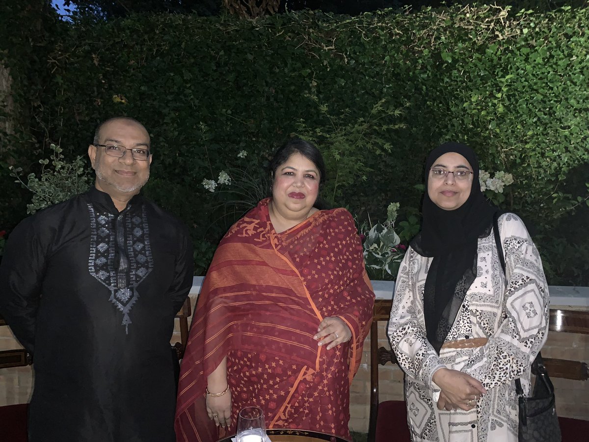 muzahidukhan's tweet photo. A great evening hosted by Her Excellency Saida Muna Tasneem High Commisioner. Had the pleasure in meeting the Hon’ble Speaker of the National Parliament of Bangladesh Her Excellency Dr Shirin Sharmin Chaudhury MP @k4shf @JebiRahman @AbdalUllah @ReshminTV #Bangladesh #bbpi https://t.co/rcySWy08YK