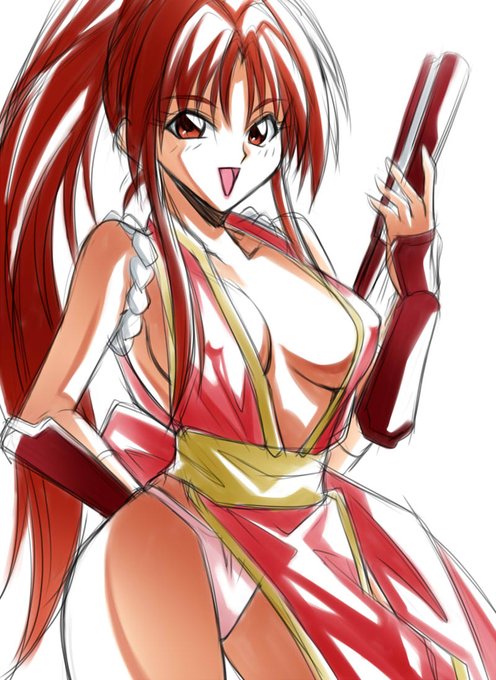 こないだのをぬりぬり。
#不知火舞 #KOF #餓狼伝説
#格ゲーキャラ描こうぜ #大張正巳 