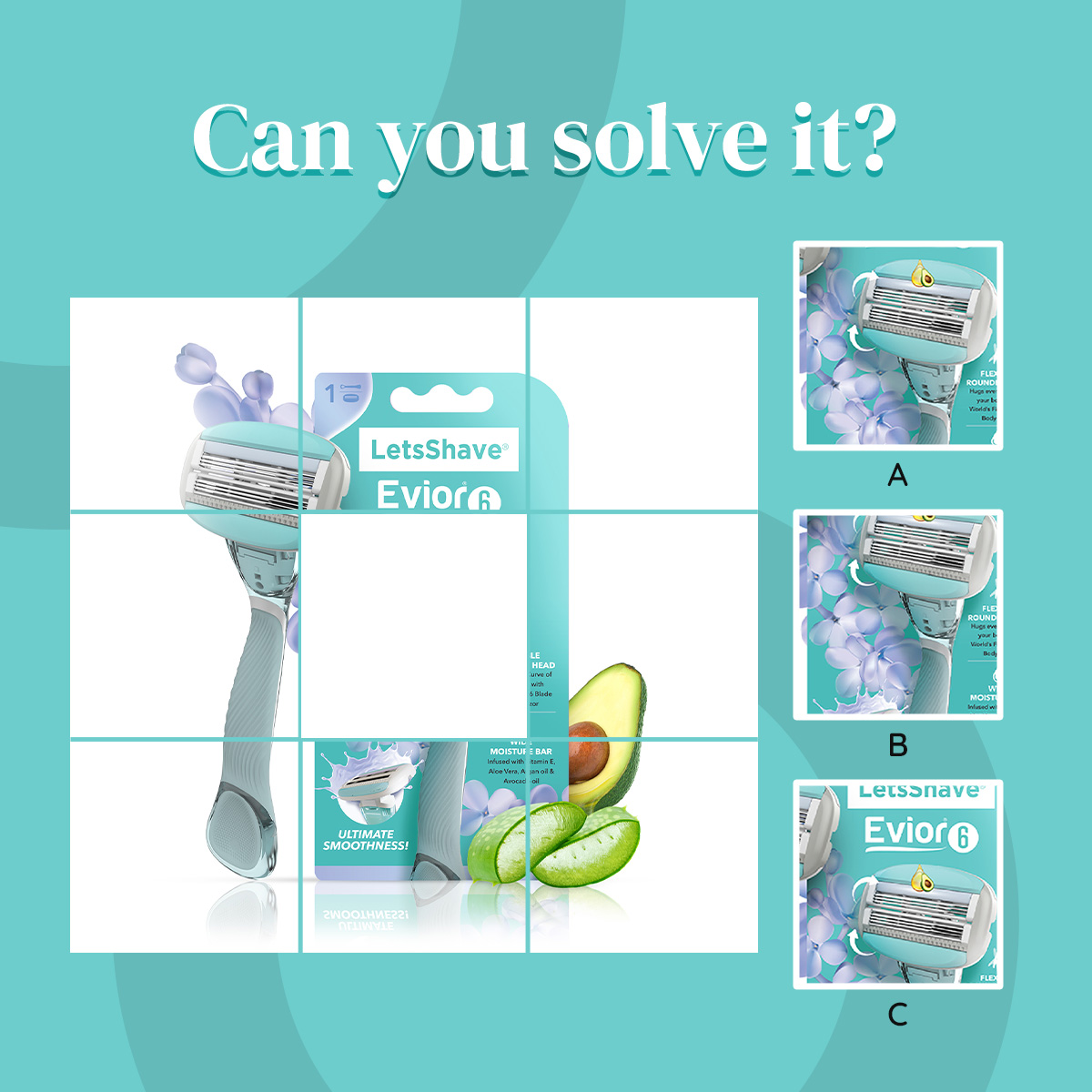 LetsShaveEvior's tweet photo. Spot the missing piece to make me feel complete!
#letsshave #letsshaveevior #letsshavesofttouch #puzzle #games https://t.co/7c4Qf5XNut