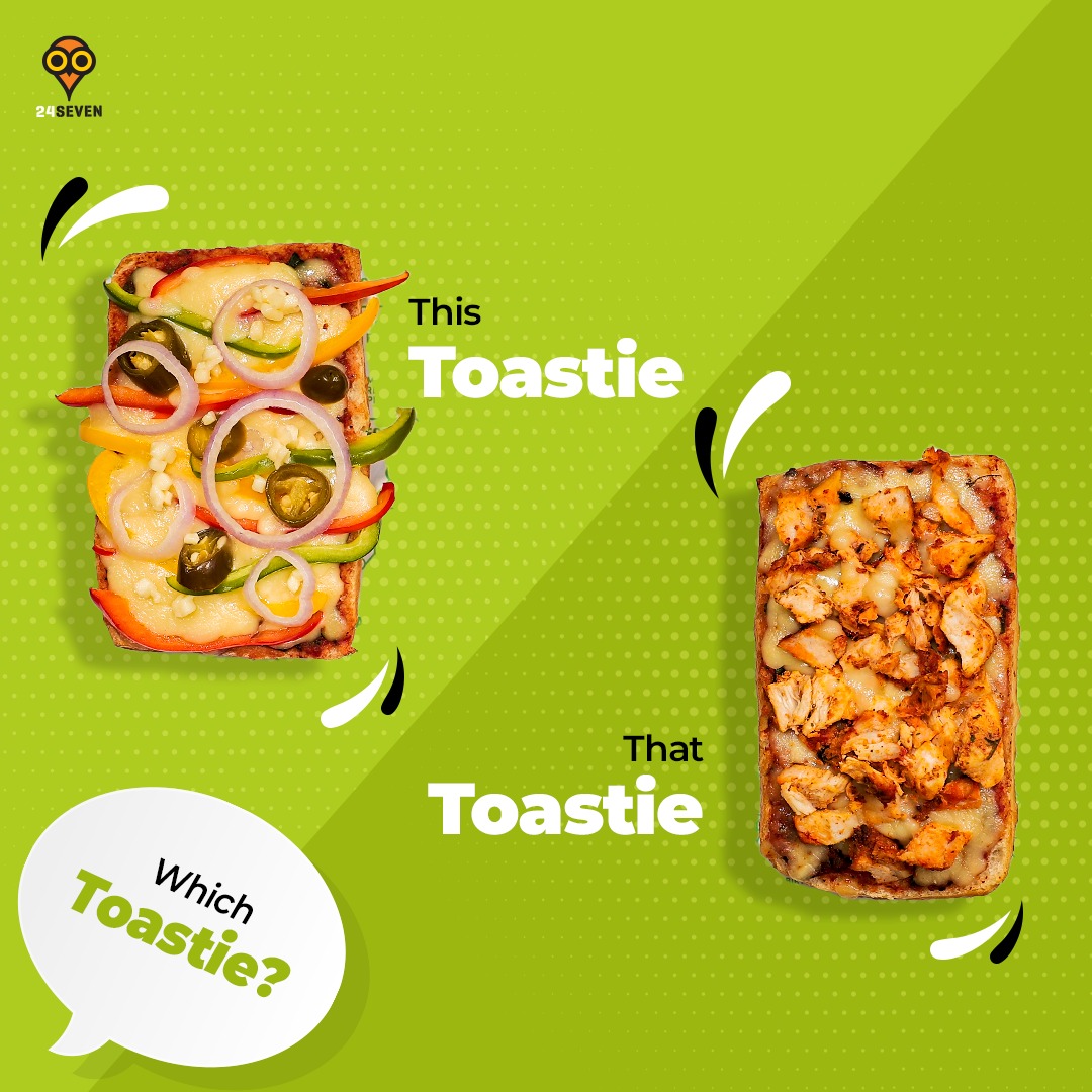 24SevenIN's tweet photo. The Admin was In The Mood For Rhyme😎
.
.
.
#24Seven #24Sevenin #Toasty #Toasties #NewLaunch #NewFood #PeanutButter #Margherita #Veggie #Chicken #Toast #Yummy #Foodie #Tasty #FoodLover #SelectedStores #ConvenientHai #Chill24Seven #Visit24Seven https://t.co/oF8cCTyMhZ