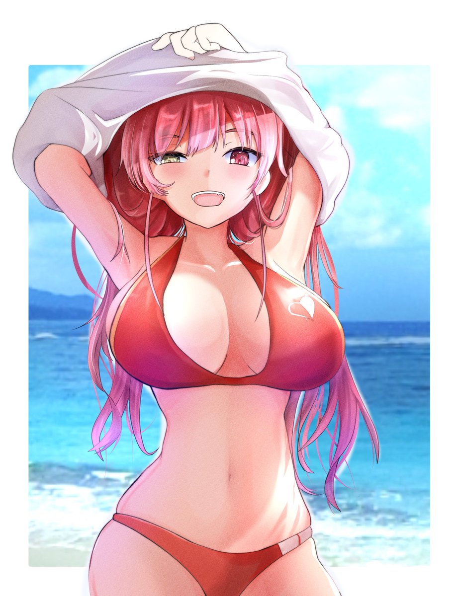 #マリンのお宝
【再掲】
夏ですね。夏といえば海。海と言えばマリン船長。マリン船長と言えばホロライブサマー。 