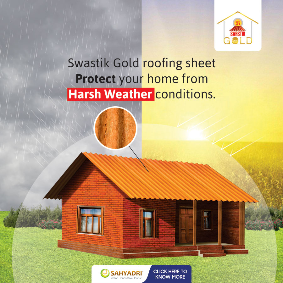 Sahyadriltd's tweet photo. Swastik Gold Roof keeps the house safe and attractive throughout the year.

#SwastikGold #Designerroof #corrugatedroof #cementroof #walnut #terracotta #strongroof #waterproof #soundproof #termiteproof #modernroof #aesthetic #colourcoatedroof https://t.co/hyNxeR4CFQ