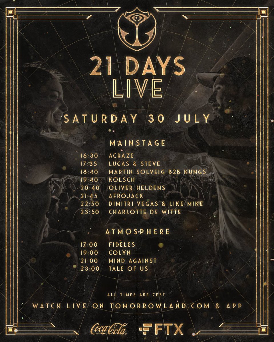 tomorrowland's tweet photo. Tune in today from 16:30 CEST and follow the Magic of Tomorrowland LIVE https://t.co/VPv4L80a2u