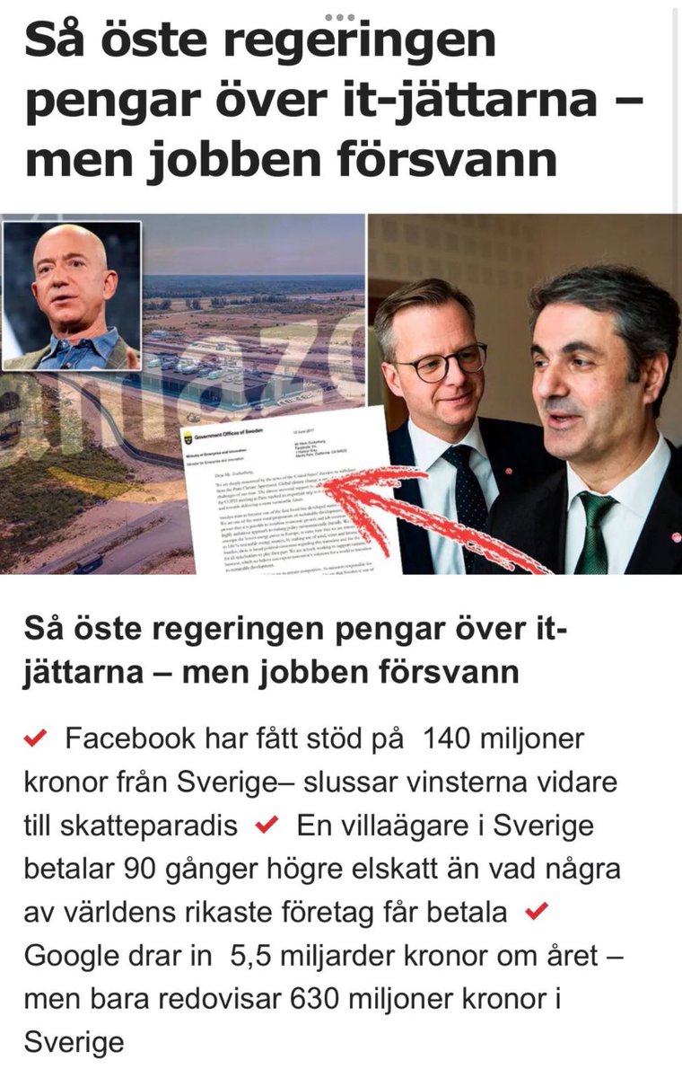 Dykaren21's tweet photo. Google, Amazon &amp; Microsoft serverhallar förbrukar elen från 3 kärnkraftsreaktorer. De har fått 98% skatterabatt. Elförsörjn hotas för ett 10-tal jobb &amp; inga skatteintänkter. När vi har el- &amp; effektbrist så borde väl de amerikanska techjättarna åtm betala skatt på elen som vi gör? https://t.co/WCAsdMB50Y