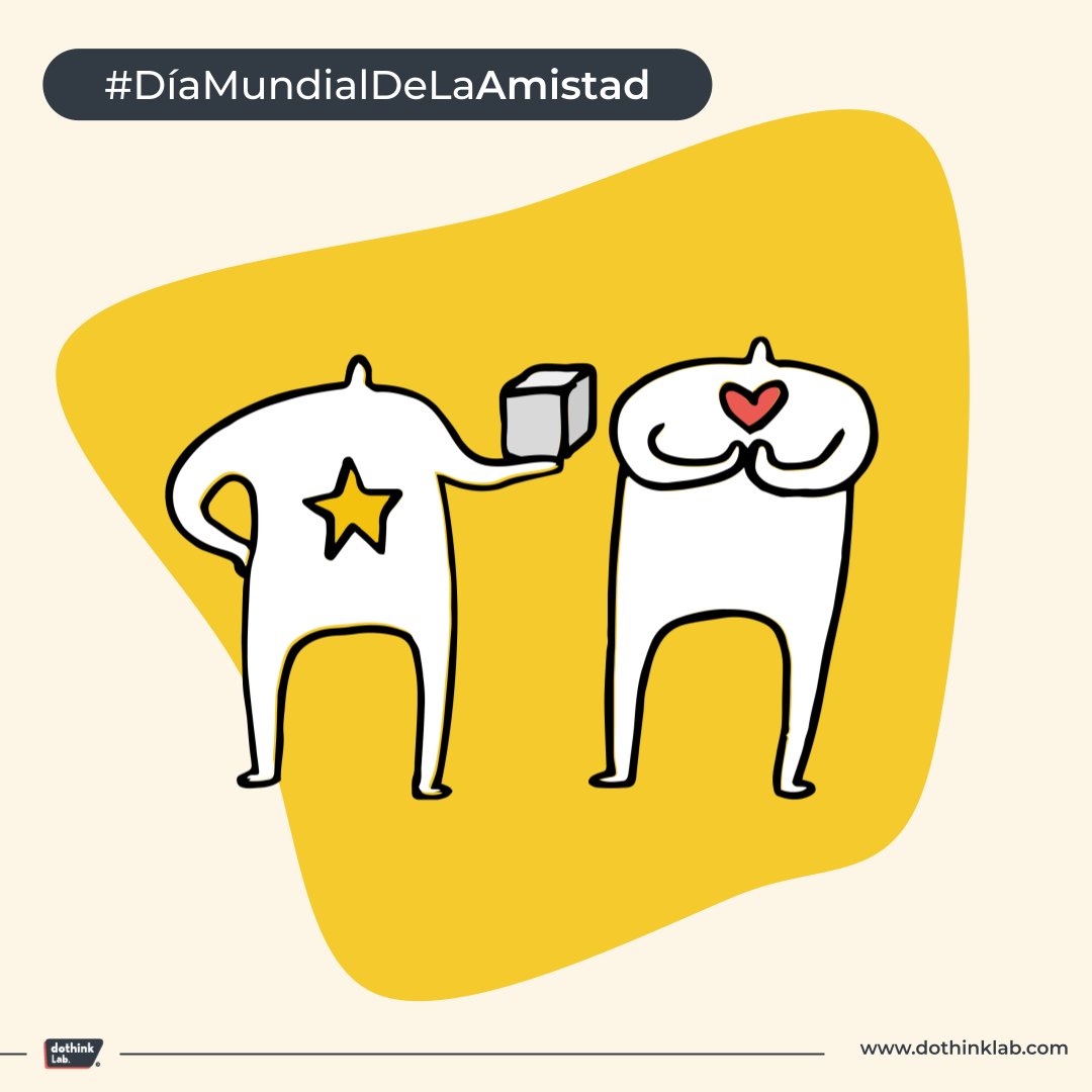 dothinklab's tweet photo. Somos de los que creen que los amigos son la familia que  elegimos💘 Qué haríamos sin esos amigos que son nuestra mano derecha...🤝 Por eso, ¡hoy celebramos el día internacional de la amistad!

#DíaInternacionaldelaAmistad https://t.co/uh4EOC64xr