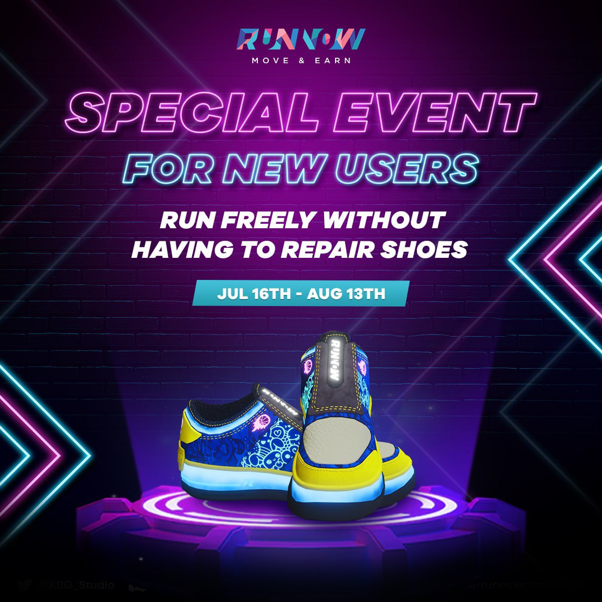 dwooolf's tweet photo. @juanidabrowski @KaddeXofficial 🔥#RUNNOW FREELY WITHOUT REPAIRING SHOES🔥
https://t.co/wBw9Y7Co4r is now open for everyone to run freely without having to repair shoes from 16/07 - 13/08. 🏃🏃‍♀️
🎁 Grab a sneaker box and runnow: https://t.co/PomeE4jLgb
#RUNNOW #INO #M2E https://t.co/knaiKibSfH