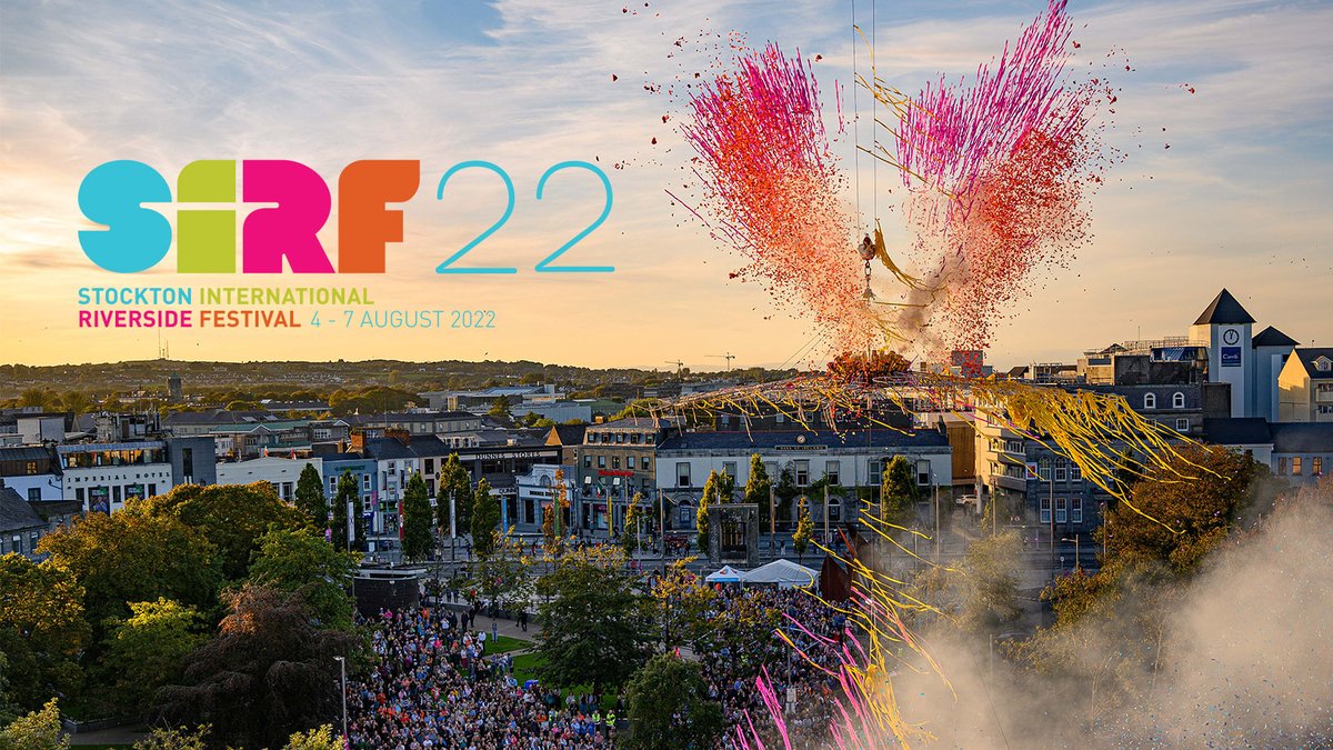 BTSStockton's tweet photo. Stockon’s 35th International Riverside Festival (SIRF) returns &amp; you won’t want to miss it! This year SIRF promises a fun programme with 4 free unmissable days of entertainment, from Thursday 4 - Sunday 7 August. Check out the latest information - https://t.co/Jdvp4AyvL9 https://t.co/Q2UoVHDmOb