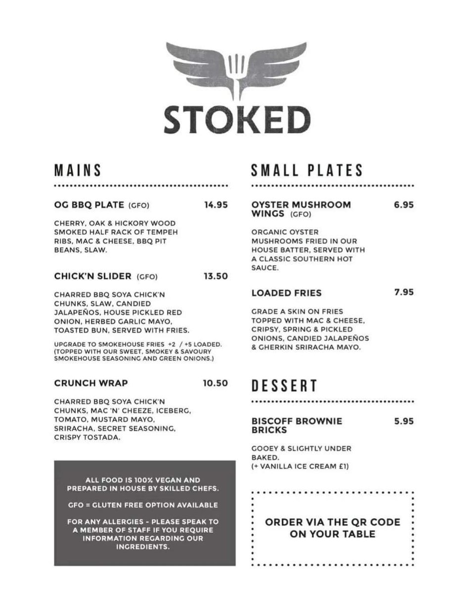 BrewingBloke's tweet photo. MENU DROP! 🎉 @stokedveganbbq  menu @artichokepub serving now 🔥

Thu, Fri 5-10
Sat  12-10
Sun 12-5
Small menu to kick things off with plenty more to come in the future. It looks spot on ? 🔥🎉♥️
#nr3theplacetobe https://t.co/1c606OYmuw