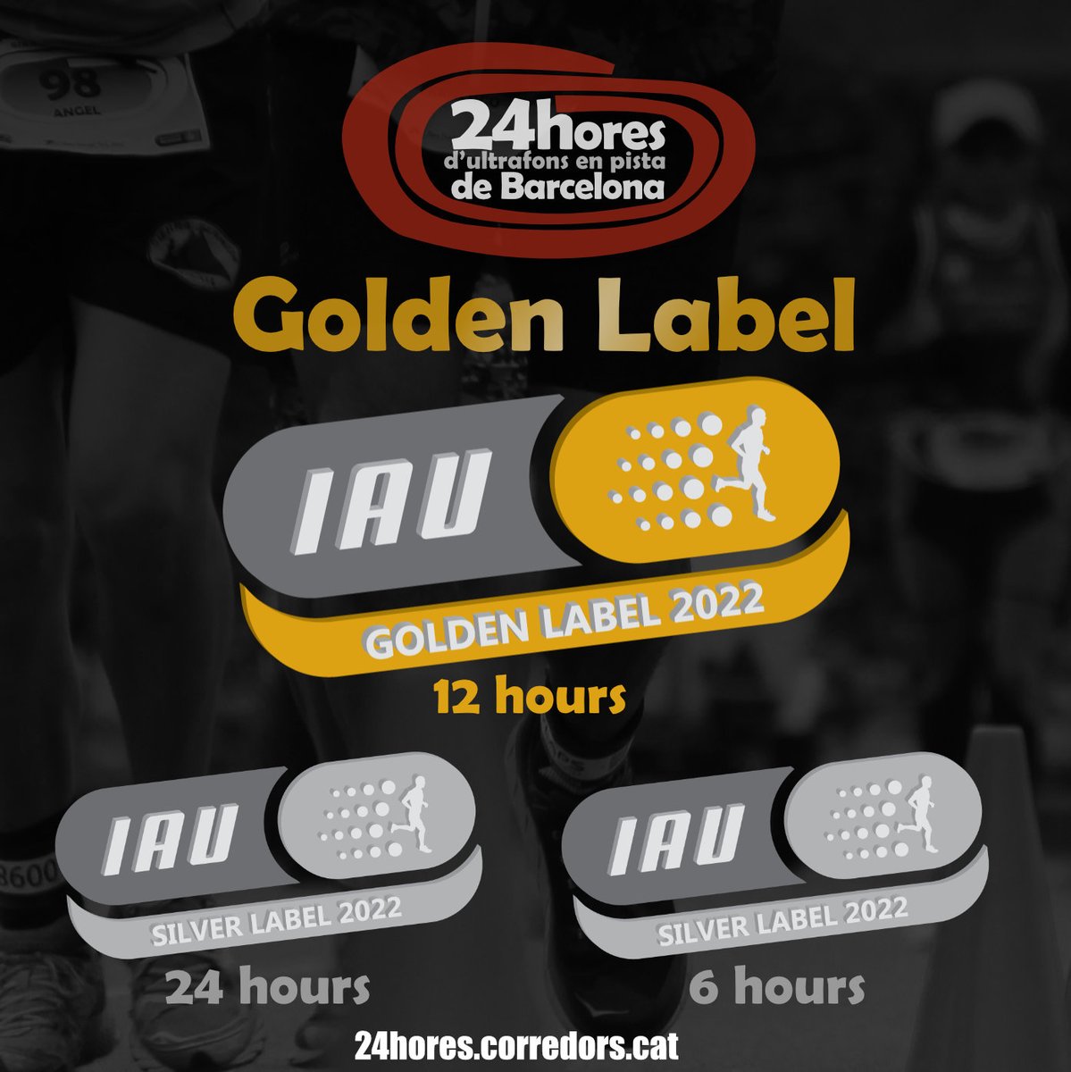 24h_bcn's tweet photo. Des del 2011 (ja fa 11 anys!!) tenim l’etiqueta de plata de la International Association of Ultrarunners, i aquest any estrenem la Golden Label per a la prova de 12 hores, gràcies als grans resultats de l’edició del 2021.
#24hores #ultrafons #Barcelona
@corredors @24h_bcn https://t.co/pQiVVusOZ4