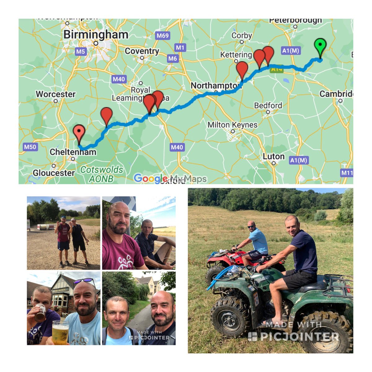 WhalesD's tweet photo. Over the last 5 days James German and I walked 115 miles from Pidley to Gotherington, just to see if we could 🤷🏻♂️. What a tremendous experience! Extremely challenging and so rewarding.
#blisters #D6B #brambles #farming https://t.co/JgJInIIJEU