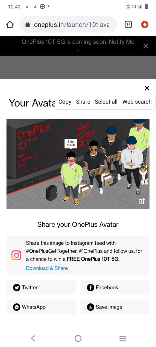 Pareek197's tweet photo. @OnePlus_IN
Here is MY Avatar
My Avatar #6860
#OnePlusGetTogether #OnePlus10T
@OnePlus_IN @oneplus
Tagged
@blessedkamal @ranchikuldeep @mysterioussu @Wasimkh110 @jayparmar99 https://t.co/Lsjp8U8Nld