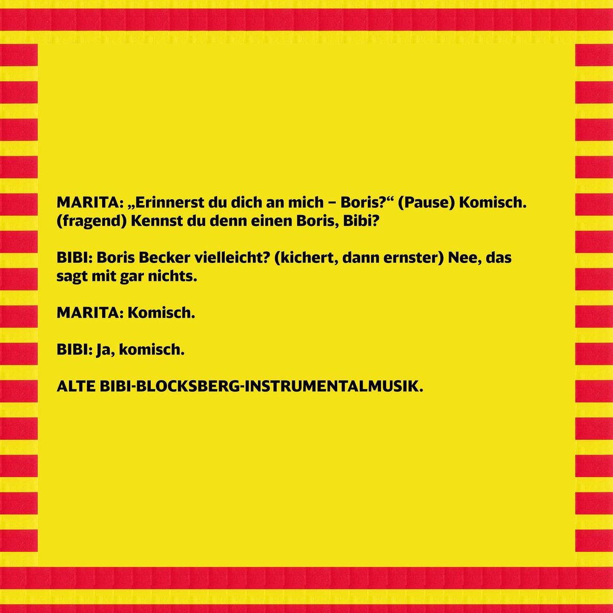 TheMamahuhu's tweet photo. Szene 4! Ab jetzt täglich auf Insta & hier: Mein Fanhörspiel der Hörspielserie „Bibi Blocksberg“ für alle, die schon immer wissen wollten, was mit Bibis Bruder Boris *wirklich* passiert ist: https://t.co/MGmx6fEIMY…
#bibiblocksberg #borisblocksberg #hörspiel #fanfiction https://t.co/1l7UgH6Lfi