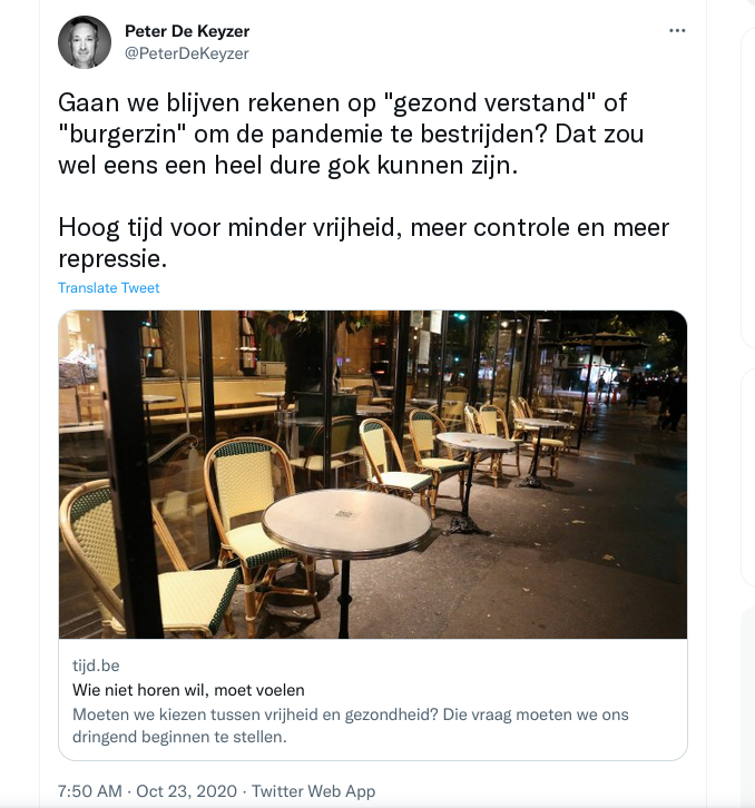 Deze man won ironisch genoeg ooit de Prijs v/d Vrijheid.
#neverforget